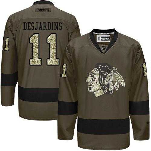 Glued Chicago Blackhawks #11 Andrew Desjardins Green Salute to Service NHL Jersey,We sell and wholesale Glued Chicago Blackhawks #11 Andrew Desjardins Green Salute to Service NHL Jersey on line form chian!
